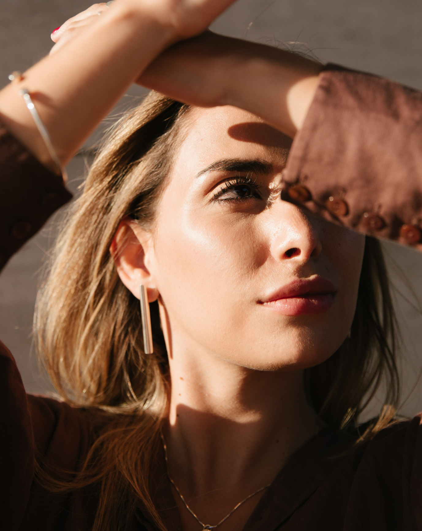 Aros De Plata En Forma De Tubo - Elisa