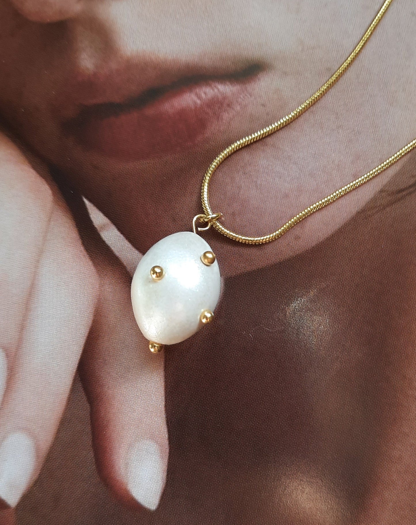 Cadena Fina Serena Puntos Oro