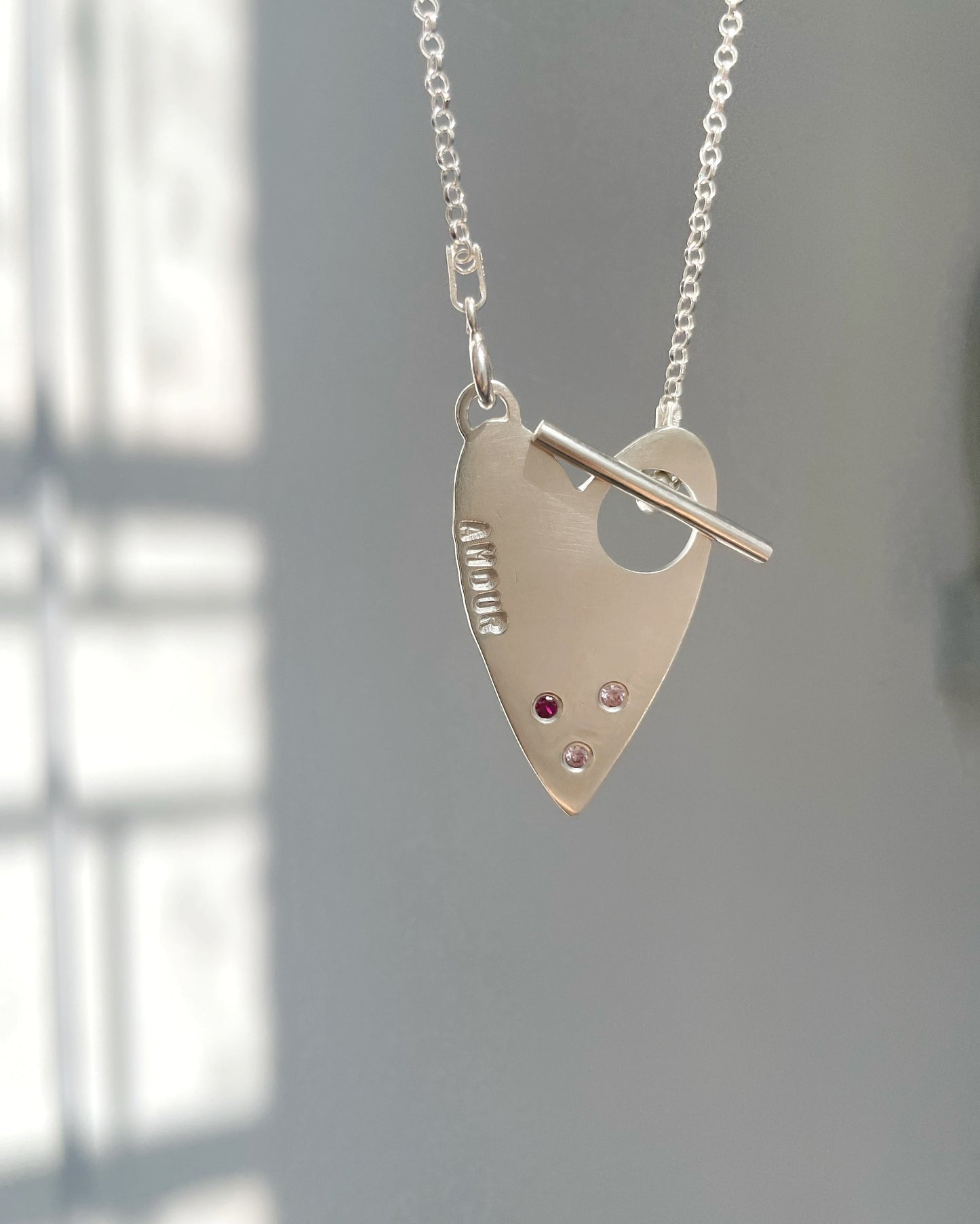 Collar Corazón Grande Personalizado - AMOUR