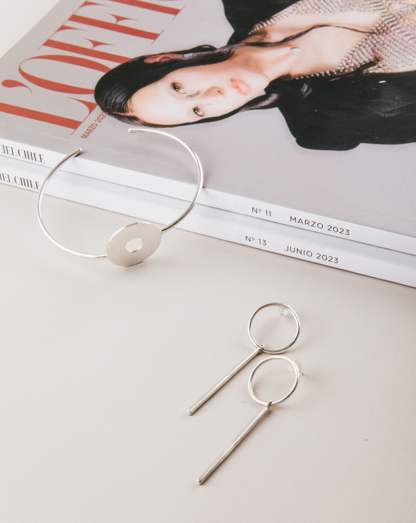 Brazalete De Plata Con Disco - Mila