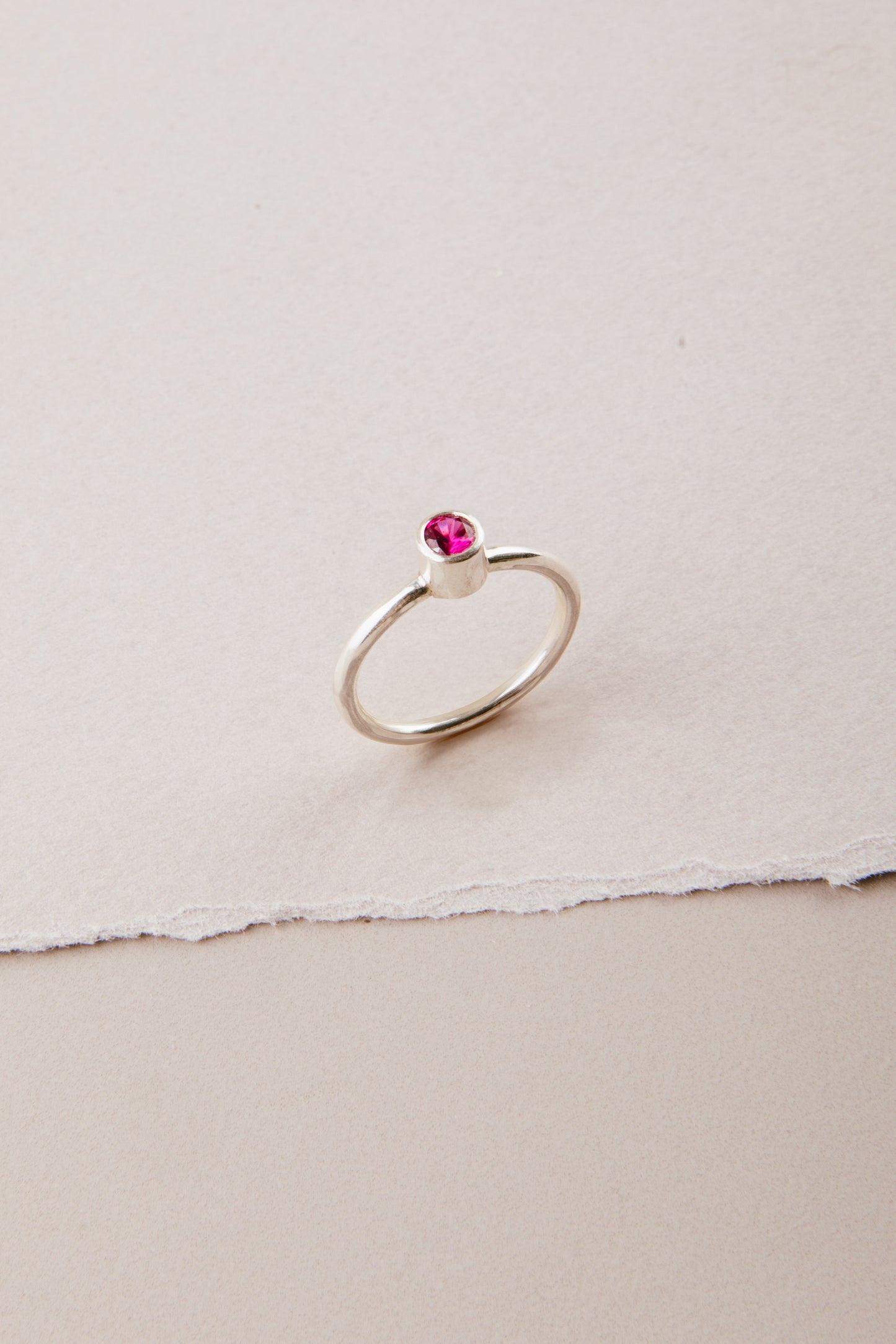 Anillo De Plata Con Punto De Luz