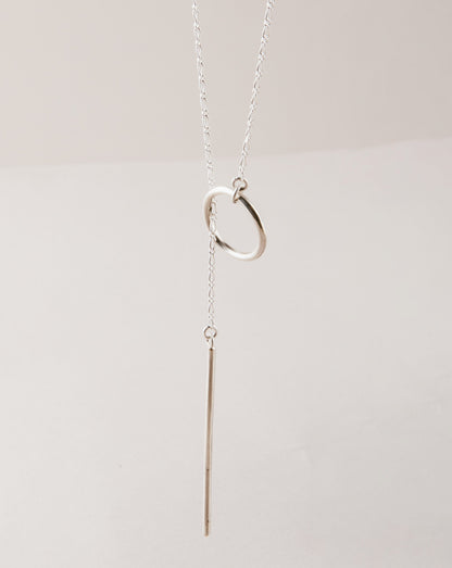 Collar De Plata Abierto Alargado - Cala