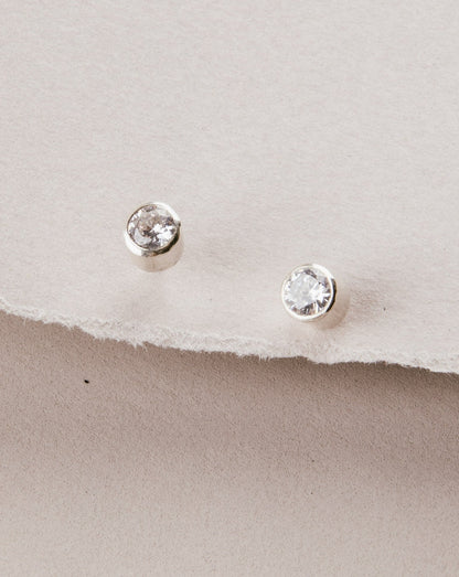 Aros De Plata Punto De Luz Pequeños