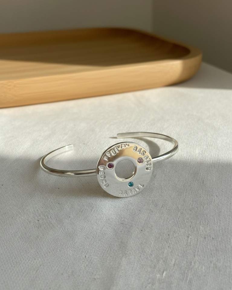 Brazalete de plata Personalizado