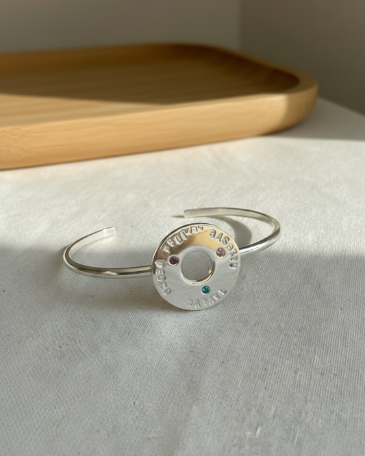 Brazalete de plata Personalizado