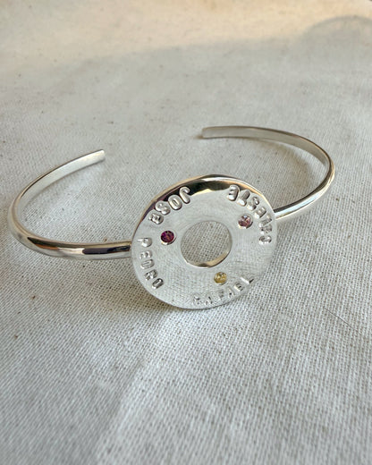 Brazalete de plata Personalizado