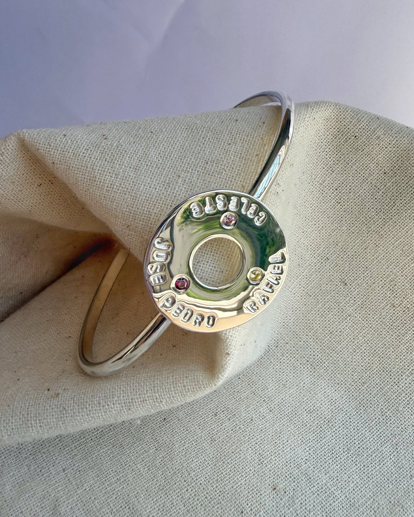 Brazalete de plata Personalizado