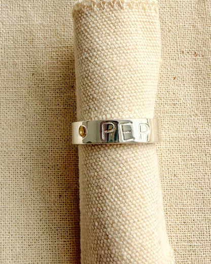 Anillo de Plata Personalizado con Piedra