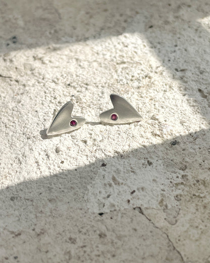 Aritos Corazón Rubí - AMOUR