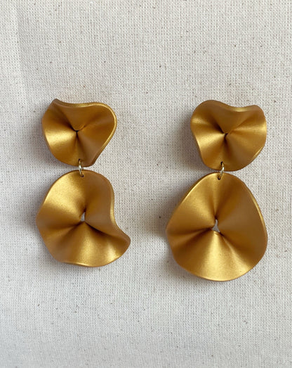 Aritos Quieta Flor doble