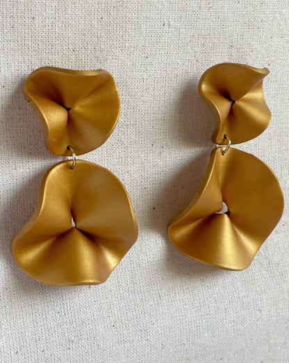 Aritos Quieta Flor doble