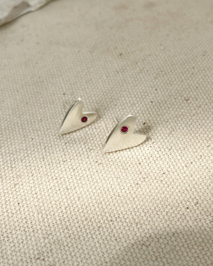 Aritos Corazón Rubí - AMOUR