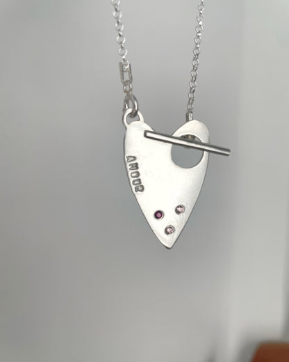 Collar Corazón Grande Personalizado - AMOUR