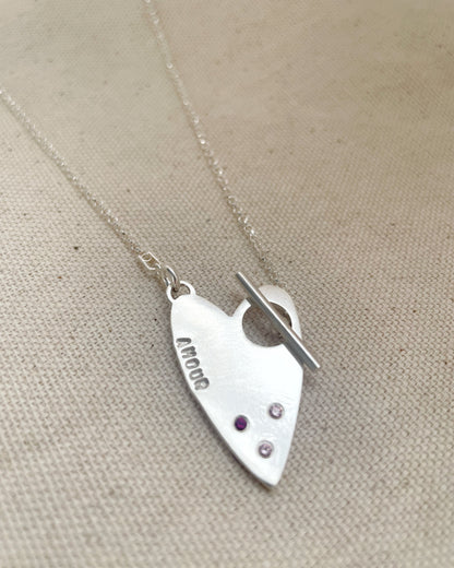 Collar Corazón Grande Personalizado - AMOUR