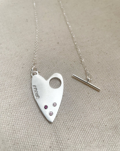 Collar Corazón Grande Personalizado - AMOUR