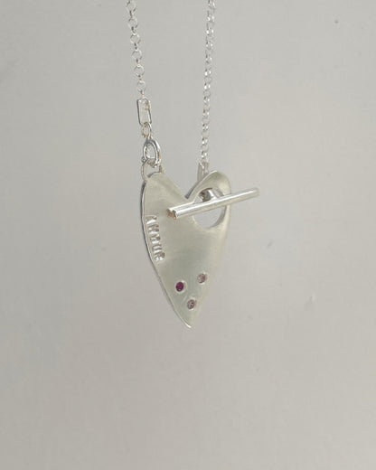 Collar Corazón Grande Personalizado - AMOUR