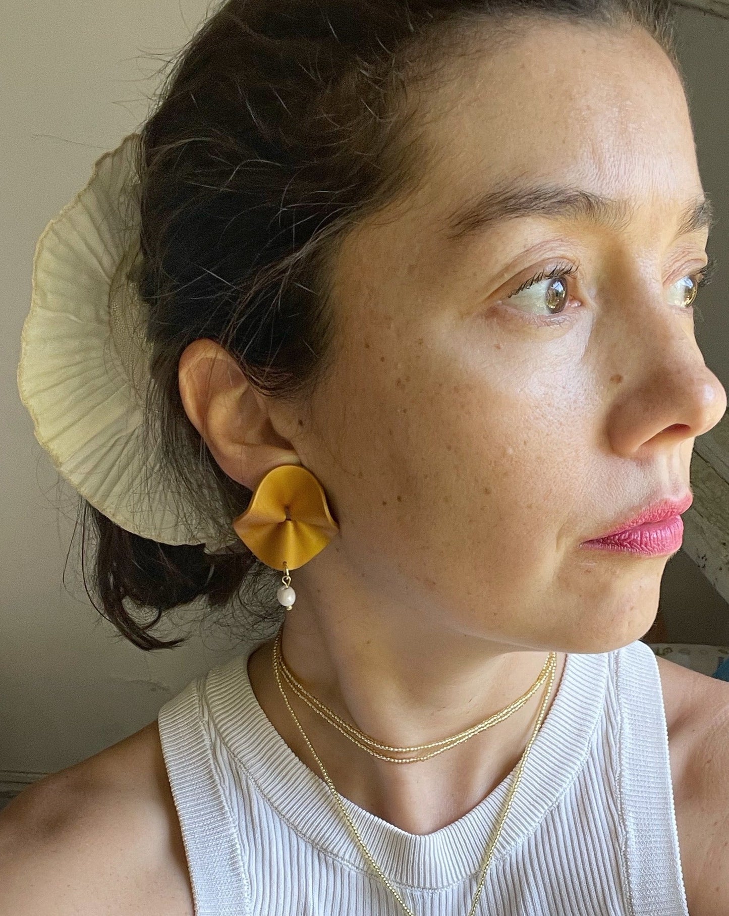 Aritos Quieta Grandes con No-Perla