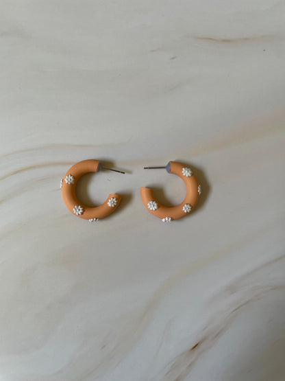 Aros Argollas Margot Grandes con Flores