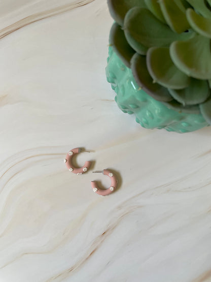 Aros Argollas Margot Grandes con Flores