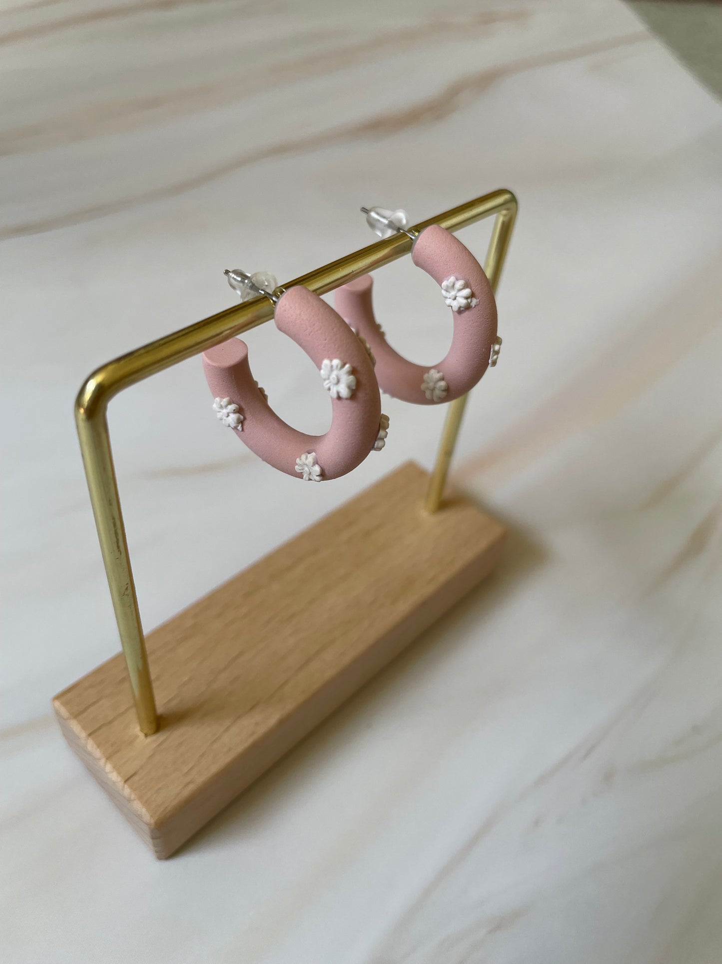 Aros Argollas Margot Grandes con Flores