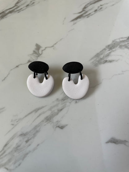 Aros Jane Blanco y Negro