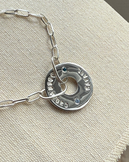 Pulsera de Plata Personalizada - Leonor